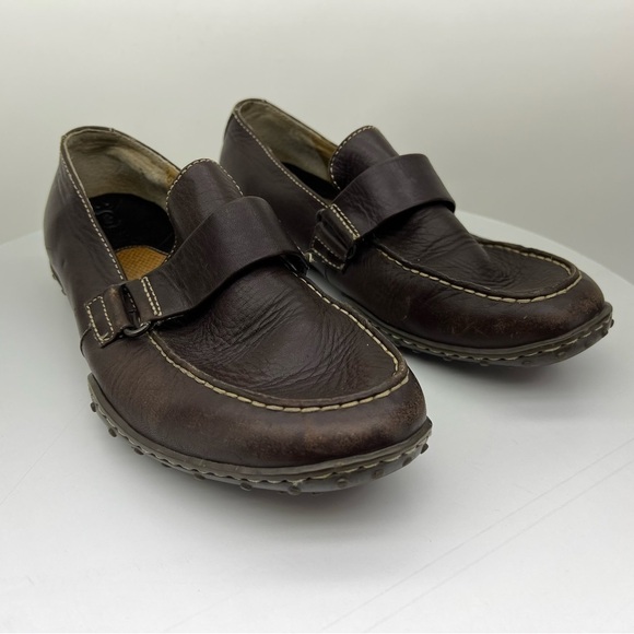 Born Loafers Driving Shoes Moccasins Slip On Brown Leather Comfy Casual Office main image 10